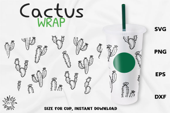 Cactus Full Wrap Venti Cold Cup 24 Oz