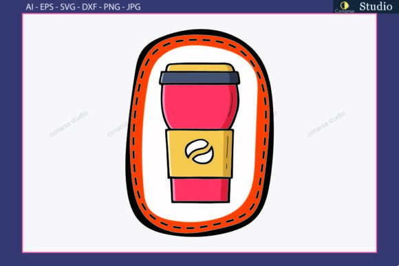 Camping Tumbler Logo Sticker