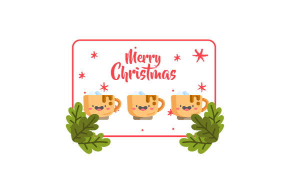 Christmas Card Chocolate Cup Cute Simple