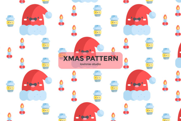 Christmas Pattern Hat Candle Coffee Cup