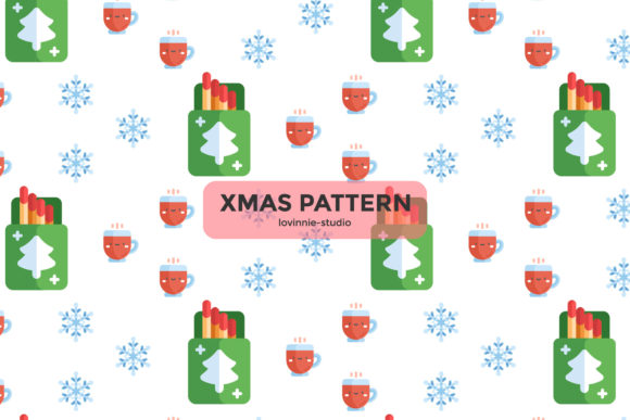Christmas Pattern Matches Cup Snowflake