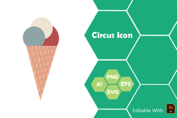 Circus Icon - Ice Cream Cup
