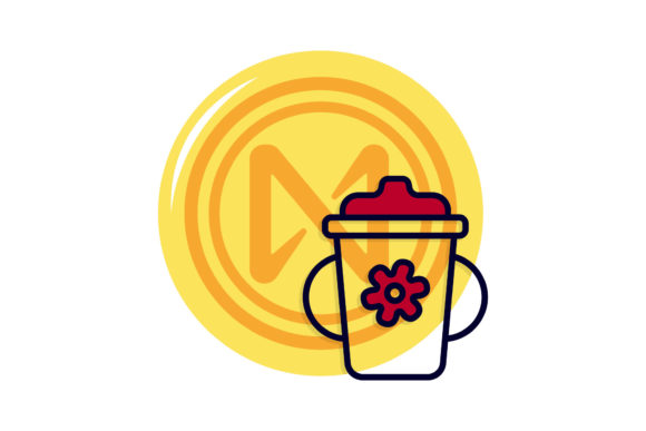 Cryptocurrency Near Baby Cup Design