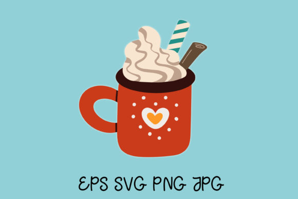 Cup of Christmas Sweet Hot Drink