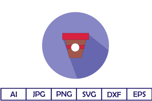 Foods Flat Icon: Coffee Cup