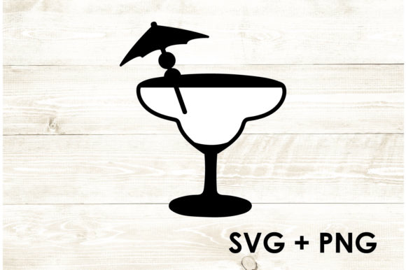 Margarita Cup with Umbrella Olive Cherry