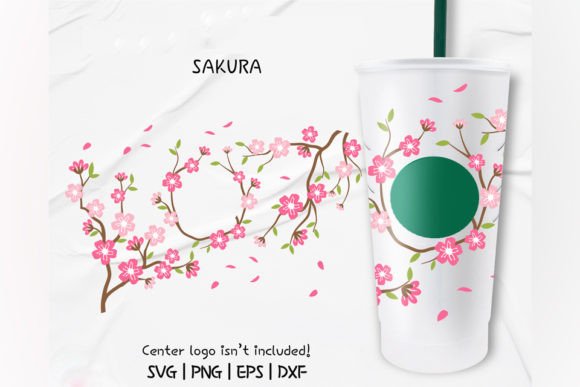 Sakura Floral Venti Cold Cup 24 Oz.