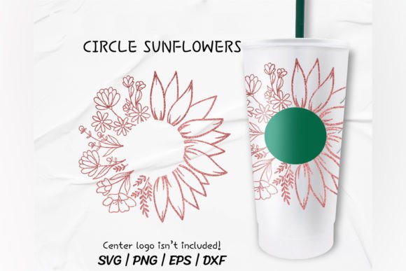 Sunflower X Floral Cold Cup 24 Oz